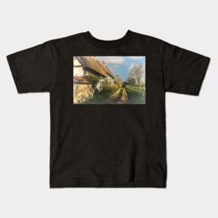 Thatched Cottages In Blewbury Kids T-Shirt